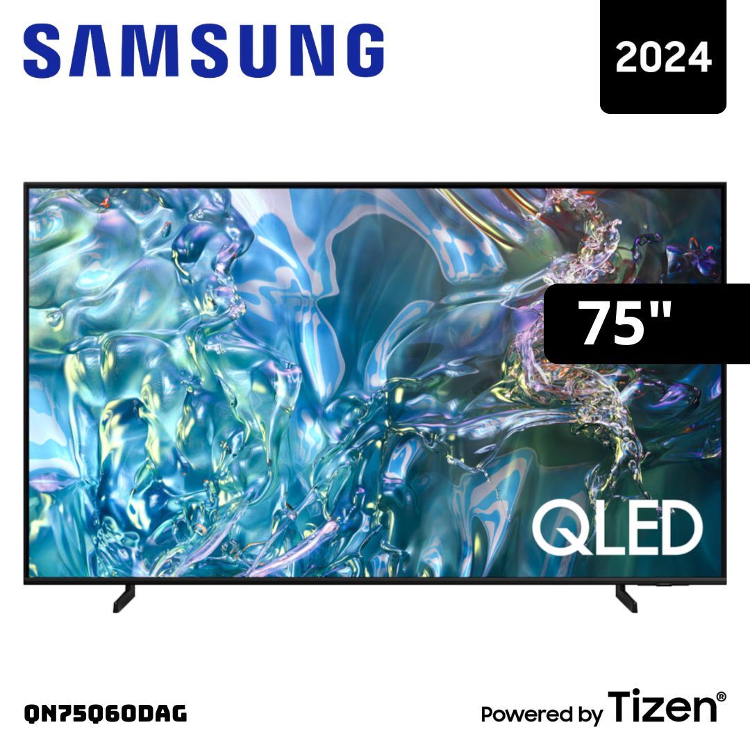 TELEVISOR SAMSUNG 75 QLED SMART TV TIZEN OS 4K CRYSTAL UHD LED - QN75Q60DAGXPE